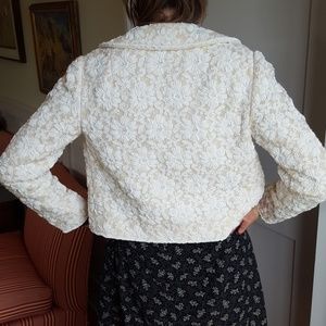 Vintage hand-beaded cropped boxy jacket xs